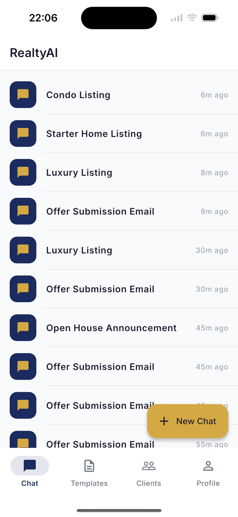 RealtyAI — App screenshots